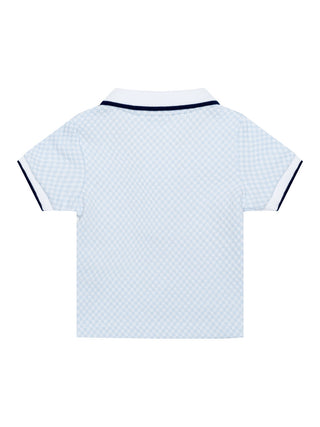 Set aus Poloshirt & Shorts - Hellblau