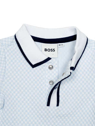 Set aus Poloshirt & Shorts - Hellblau