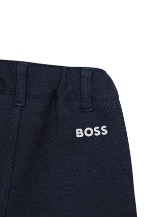 Set aus Poloshirt & Shorts - Hellblau