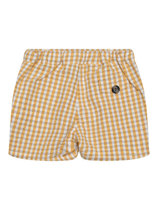 Shorts mit Knopfdetail - Ocker