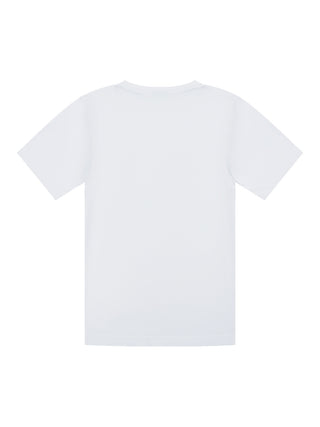 T-Shirt mit Streifen-Details - Weiß
