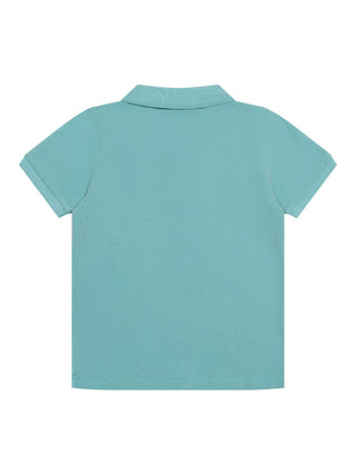 Poloshirt aus Piqué - Türkis