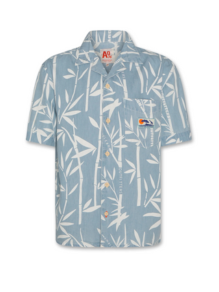 Hawaiihemd Bambus - Blau