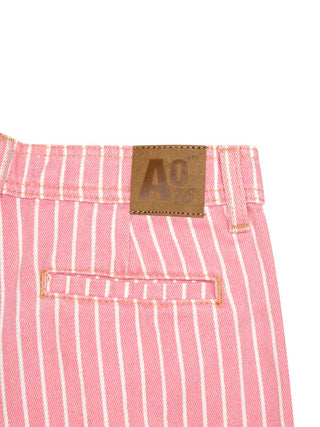 Nyama Shorts mit Streifen - Rosa