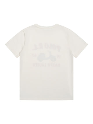 T-Shirt mit Roller-Motiv - Cremeweiß