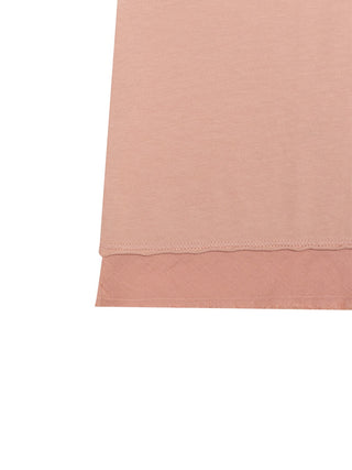 T-Shirt mit Fransen - Peach