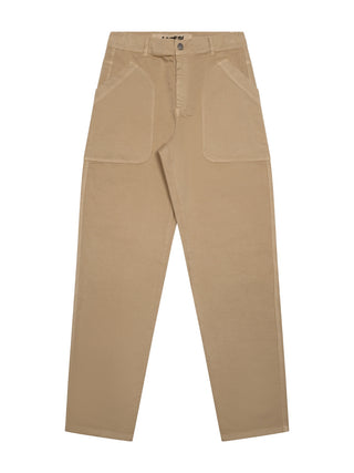 Hose mit aufgesetzten Taschen - Beige