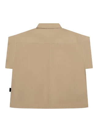 Set aus Hemd & Shorts - Beige