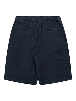 Bermudashorts aus Leinen - Navy