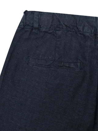 Bermudashorts aus Leinen - Navy