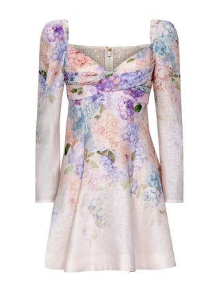 Minikleid mit Puffärmeln