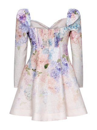 Minikleid mit Puffärmeln