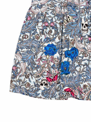 Kleid mit Allover-Print - Marine