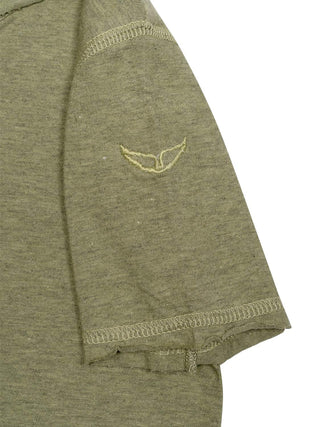 T-Shirt mit Print - Olivgrün