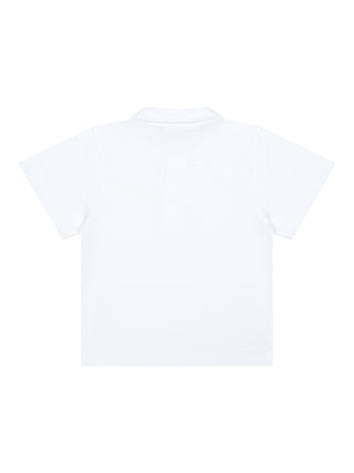 Poloshirt mit Logo - Weiß