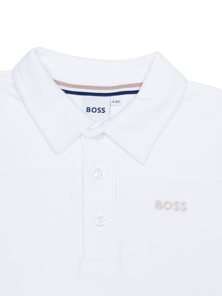 Poloshirt mit Logo - Weiß