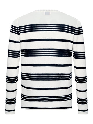 Gestreifter Pullover aus Bouclé