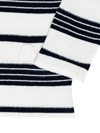 Gestreifter Pullover aus Bouclé