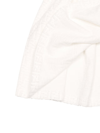 Kleid aus Frottee mit FF-Logo - Off-White