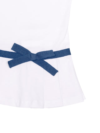 Set aus Shirt & Leggings im maritimen Stil - Marine/Weiß