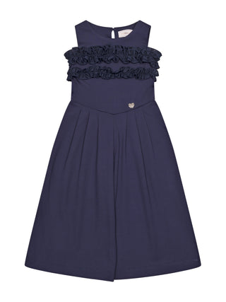 Jumpsuit mit Rüschen-Details - Navy