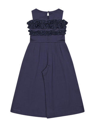 Jumpsuit mit Rüschen-Details - Navy