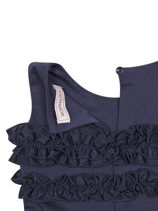 Jumpsuit mit Rüschen-Details - Navy