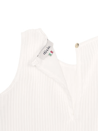 Plissierter Jumpsuit - Offwhite
