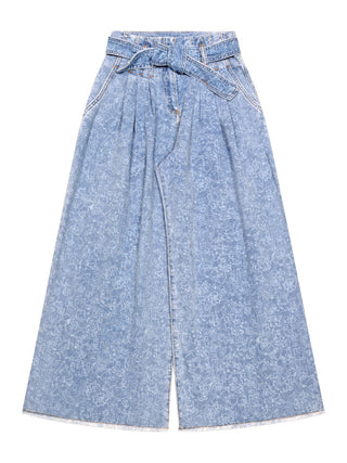Jeans mit Logo-Waschung - Blau