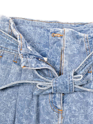 Jeans mit Logo-Waschung - Blau