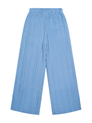 Plissierte Hose - Hellblau