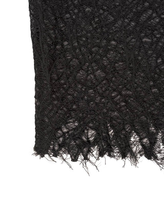 Gestricktes Top aus Spinnennetz-Spitze