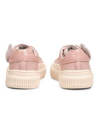Ledersneaker mit Herz - Rosa