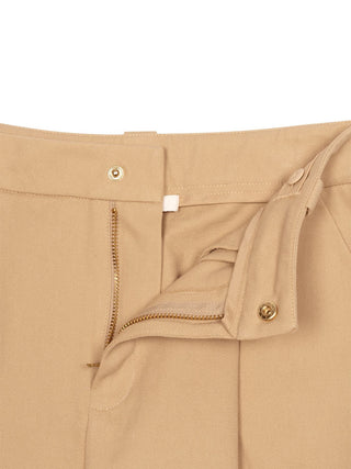 Drapierte Cargohose - Beige