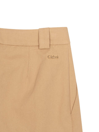 Drapierte Cargohose - Beige
