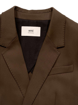 Halbgefütterte Jacke aus Wolle