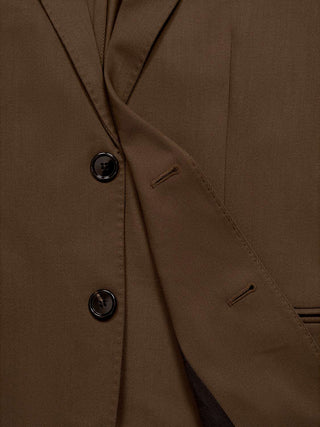 Halbgefütterte Jacke aus Wolle