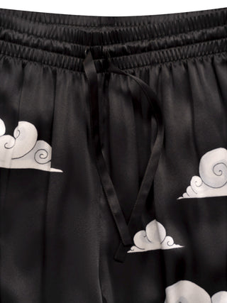 Seidenhose mit Artwork
