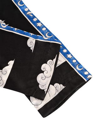 Seidenhose mit Artwork