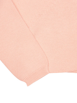 Gestrickter Bolero aus Bio-Baumwolle - Rosa