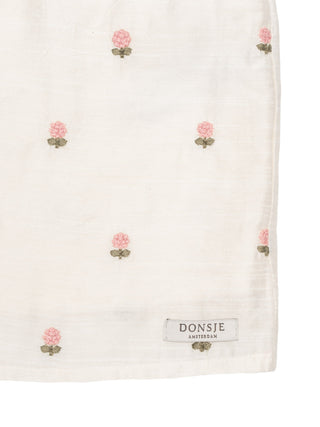 Ezrah bestickte Bluse - Beige