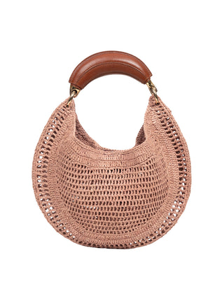 Summer Banana Hobo Tasche aus geflochtenen Fasern