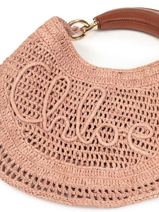 Summer Banana Hobo Tasche aus geflochtenen Fasern