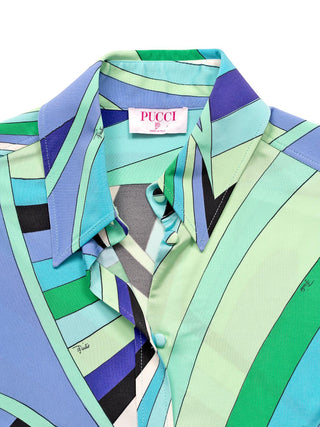 Shirt mit Orchidee-Print