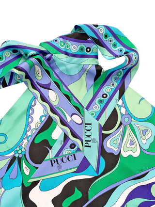 Halterneck-Top im Orchidee-Print