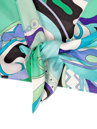 Halterneck-Top im Orchidee-Print