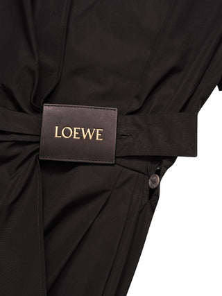 Kleid aus leichter Baumwollpopeline mit einer Wickelkonstruktion