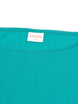 Lea Caftan mit Quasten - Grün
