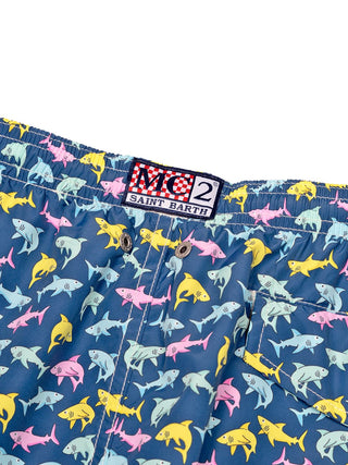 Jean Lighting Badeshorts Shark - Navy
