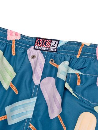 Jean Lighting Badeshorts Pop Ice - Navy